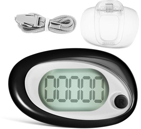 HANABASS Pedometer Step Counter for Seniors Accurate Step Tracker Portable Clip Sports Pedometer Screen