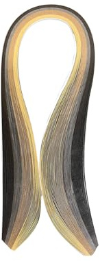 Quilling-Papierstreifen, 10 mm x 39 cm, Farbverlauf, Quilling-Streifen für Bastelarbeiten, Kunst und Handwerk, Braun, 100 Stück