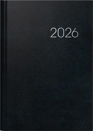 BRUNNEN Buchkalender Mod. 796 2026 | A5, Kunststoff, schwarz