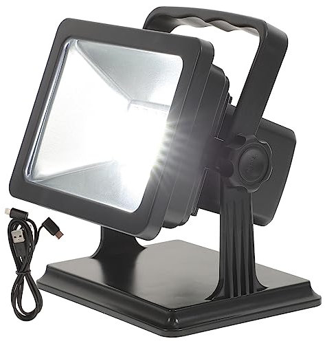 Gatuida Proiettore Led Luce Da Giardino Semplice Faretto Ad Alta Luminosità Per Esterni Ricaricabile Tramite Usb Per Campeggio Escursionismo e Altre Attività All Aperto