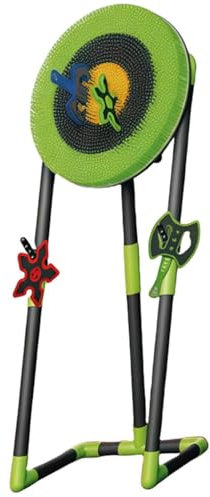 Foldable Dart and Axe Throwing Game Set, Includes 2 Axes and 4 Darts, Safe Indoor/Outdoor Entertainment for All Ages