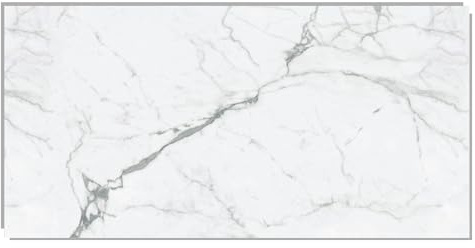 IZODEKOR SPC - Pannello da parete effetto marmo bianco, 60 x 120 cm, 1 pezzo, impermeabile, resistente al calore, paraspruzzi, per cucina e bagno, in PVC, colore bianco