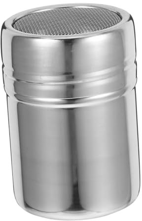 VALICLUD Powdered Sugar Duster and Coffee Powder Dispenser Small 5x7cm Stainless Steel Fine Mesh Shaker Lid for Baking and Coffee Bar Use