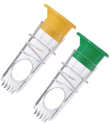 Fenteer 2Pcs Manual Lime Juicers Juice Extractors Kitchen Utensils Easy to Clean with Lid Lemon Squeezers for Pub Seasoning Cooking