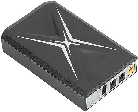 Fabater Mini Alimentation sans Interruption, Batterie de Secours Multifonctionlle de Taille Compacte, Bonne compatibilité pour Le Modem Optique de Routeur