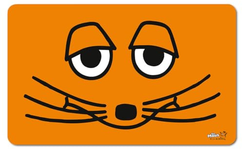 Logoshirt® Sendung mit der Maus Gesicht Frühstücksbrettchen, 23x14 cm | Spülmaschinenfest, Hitzebeständig, Lizenziertes Originaldesign
