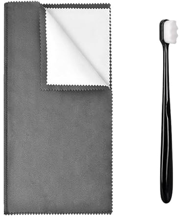 OuryTech Chiffon de Nettoyage pour Bijoux, Chiffon de Nettoyage pour Argent, Brosse Ultra-Douce pour Or, Diamants, Platine