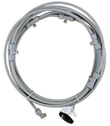 LVSELINGI 8M Patio Misting Kühlwasser Nebelsprühsystem for Gewächshaus Garten Pflanzenbewässerung Bewässerung Vernebler Sprinkler(8M Grey)