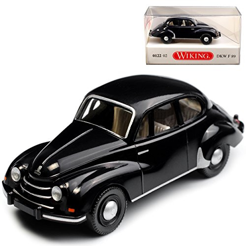 DKW F 89 Limousine Dunkel Blau Schwarz 1950-1954 H0 1/87 Wiking Modell Auto
