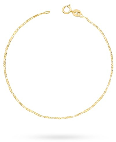 MARKO Gold Armband Damen 333 Echtgold 17–19 cm – elegantes Kettenarmband fein, 8 Karat Goldarmband zart, hochwertiger Goldschmuck Damen Geschenkidee