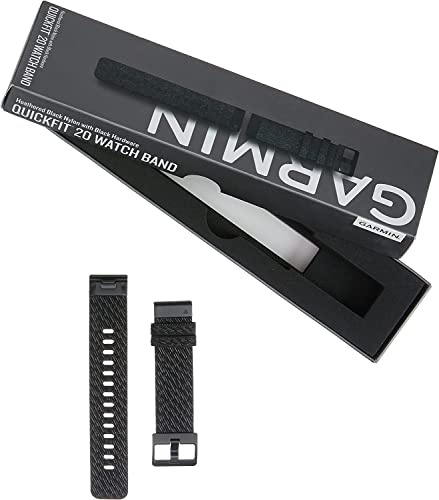 Garmin Quickfit-Armband 20mm, passend für ausgewählte Modelle der Fenix-, epix-, Descent-, D2-, und Approach- Serien, Original Zubehör