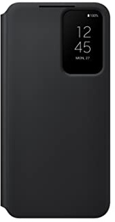 Samsung Galaxy S22 S-View Flip Cover, Protective Phone Case, Tap Control, Cutting Edge Design, US Version, Black, (EF-ZS901CBEGUS)