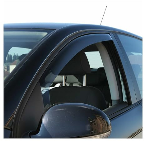 OMAC Windabweiser für Citroen C5 Aircross 2018-2025 Acryl Dunkel 2tlg | Regenabweiser, Schützt vor Regen und Spritzwasser, waschstraßenfest