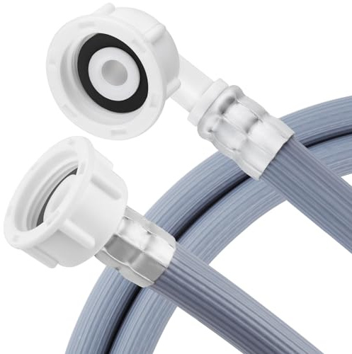 twoonto Washing Machine Inlet Hose, Waschmaschinen Zulaufschlauch 2,5M Universal Zulaufschlauch für Waschmaschinen und Geschirrspüler 3/4 Zoll Wasserzulaufschlauch