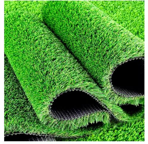 Kunstrasen, 3 m x 15 m, realistischer Astro-Rasen-Teppich, gefälschte Grasmatten, 20 mm Florhöhe, natürliche Kunstrasen-Unterlage für drinnen und draußen (Größe: 3 x 9 m)