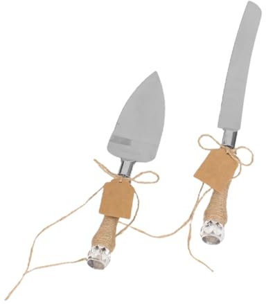 BESTonZON 1 Jeu Ensemble De Coupe-gâteau Gâteau Et Spatule De Service Spatule à Ensemble De Service Pour Gâteau De Mariage Pelle à Couteau Et Une Fourchette Corde De Acier Inoxydable