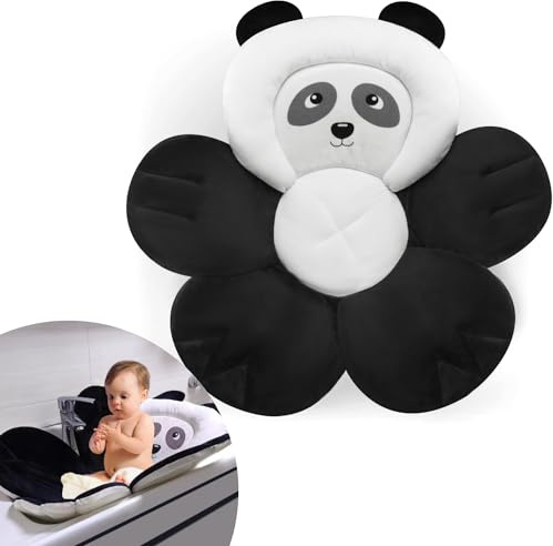 PandaEar Baby Badematte für Waschbecken| Baby Badewannenkissen für Neugeborene| Sicherer, weicher Blühende Badewanne Badeunterlage für Waschbecken| Unverzichtbares Duschgeschenk