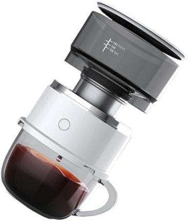 Hoement Single Cup Drip Coffee Maker Portable Tea Machine Mesh Precision Temperature Control Compact Design for Travel Office Random Style