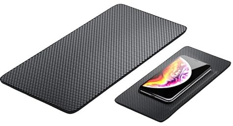 FDHBDF 2 Stück Auto-Armaturenbrett-Antirutschmatte Silikon Anti-Rutsch Matte – Silikonpad für sicheren Halt von Handys, Sonnenbrillen und Schlüsseln (18 x 13 cm)