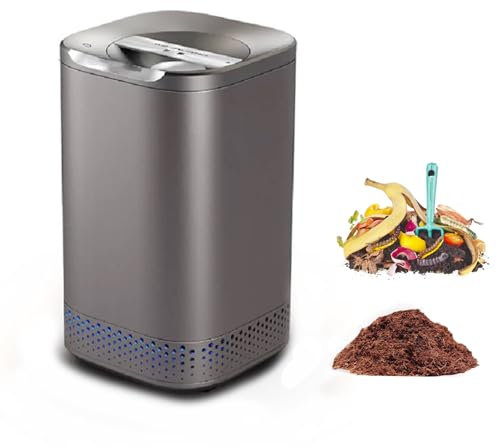 Smart Kitchen Electric Compost, 2,5L Auto Food Cycler med enkel knapp, Automatisk hushållsgödselmaskin, Komposteringskärl för hem och kök, Kompostmaskin, för bänkskiva