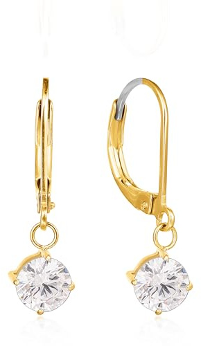 Limerencia G23 Titan Leverback Hängen Ohrringe für Damen Mode F136 Titan Tropfen Ohrringe Hypoallergene Schmuck Geschenk