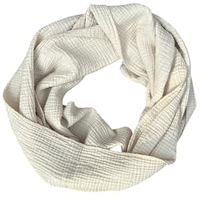 FASHION YOU WANT Musselin Loop Schal Damen, Schlauchschal, Schlauchschal Damen, Musselin Schal, LOOP Schal Sommer Leicht Rundschal