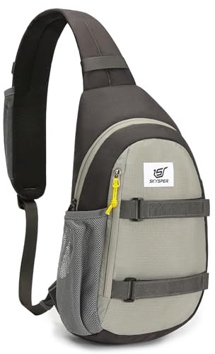 SKYSPER Brusttasche herren Umhängetasche Herren Klein, Schultertasche Herren Sling Bag für Männer Damen Reisen Wandern Outdoor