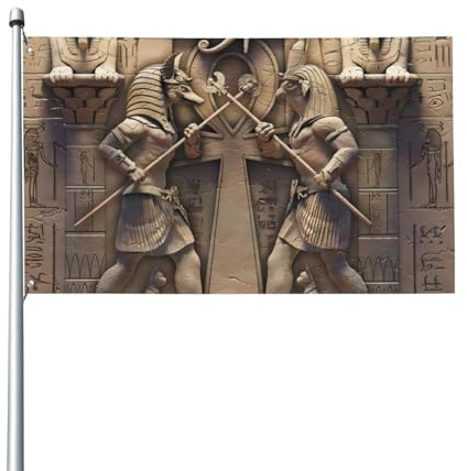 Drapeau rétro des dieux de l'égypte ancienne, 90 x 150 cm, décoration de couloir, drapeau emblématique