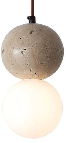 G9 Light Source Single-Headed Hanging Light with French Minimalist Design, Personality Marble Pendant Lamp, Ideal for Porch, Bedside, Corridor Decorative Lighting Fixtures