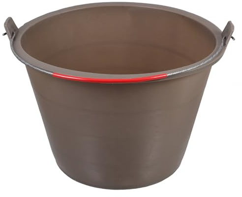 OATIPHO Cubo de Plástico Grueso Portátil con Asa Cubo de Cemento y Arena de 10 litros Resistente para Uso en Construcción y Hogar para Almacenamiento y Transporte