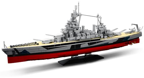 DUANT Colorado Schlachtschiff (BB-45) Klemmbausteine Technik,WW2 Marine Militärschiff Großes MOC-Modell,Geschenk Spielzeug Schiff für Erwachsene Sammler und zur Ausstellung