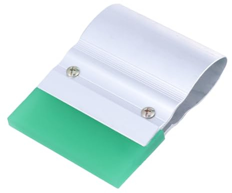 Housoutil Raschietto di Gomma su Piastre Argento per Serigrafia Impugnatura Comoda Colore Casuale per Applicazioni Tessili e Stampa Fai-da-Te