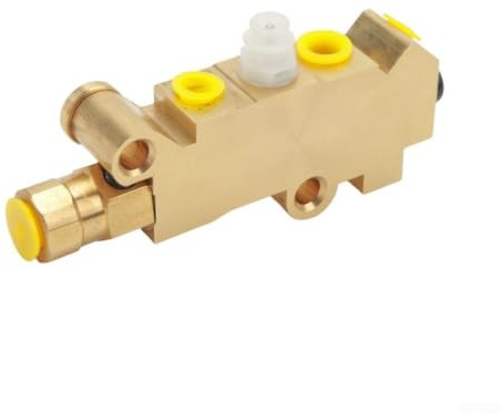 PV4 Vanne de régulation de la force de freinage en laiton pour système de freins à disque - Double engrenage compatible avec camions classiques 9/16