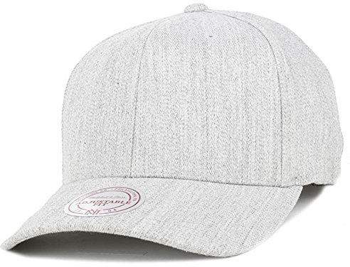 Mitchell & Ness Solid Colour Low Pro Flexfit Adjustable Snapback Cap (Grey) (One Size)