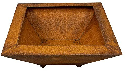 Rost Pflanzschale quadratisch 45 x 45 x 19 cm Edelrost Gartendeko