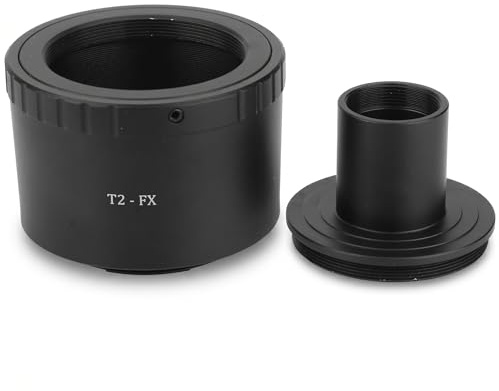 Mikroskop Objektiv Adapter, T2-FX Metall Okular Adapter Ring Konverter für 23,2mm T Mount Mikroskop für Fuji FX Mount Mount SLR Kamera