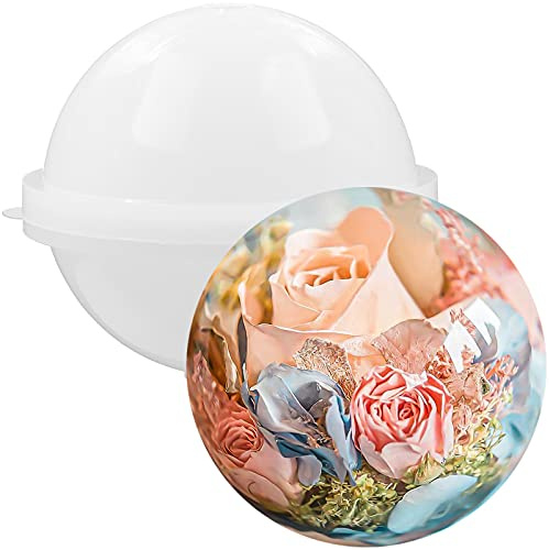 FUNSHOWCASE Kugel Silikonform runde Epoxidharz Formen für Briefbeschwerer 12,7cm Extra Groß