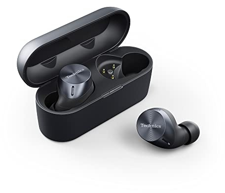 Technics EAH-AZ60E-K Auriculares Inalámbricos con Cancelación de Ruido, Bluetooth Multipunto y Micrófono Incorporado, Hasta 7 Horas de Reproducción, Negro