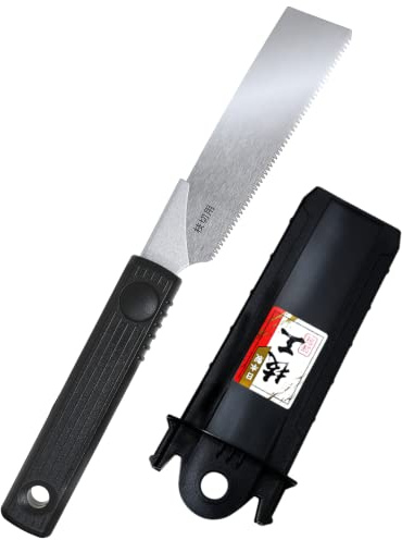 KAKURI Mini Japanese Pruning Saw 4.3 with Sheath - Japanese Garden Saw for Branch Cutting, Camping, Bushcraft - Made in Japan