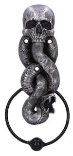 Nemesis Now Officially Licensed Harry Potter The Dark Mark Door Knocker 23cm, Silver