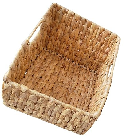 BESTonZON Panier De Rangement Tressé Main Panier Organisation Décoratif Pour Chambre Bureau Salle De Bain Pour Petits Objets Et Articles De Toilette