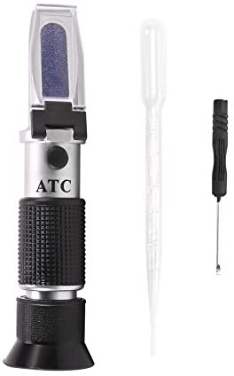 Cucioki Refractometer for automotive antifreeze tester antifreeze water battery wiping washing 503ATC Refractometer