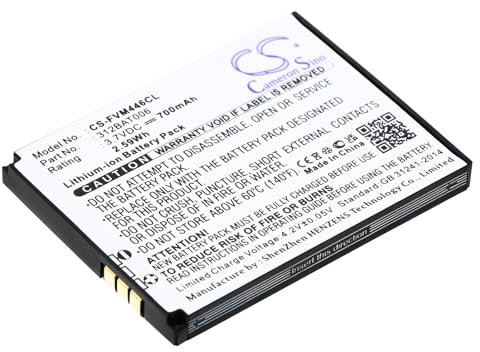 TCTK akkus Kompatibel mit [Fritz!FON] 2000 2446, AVM 2000 2446, C4, EM25, EM325, M2, M325, MT-F Ersetzt 312BAT006 FBA