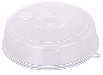 Clear Microwave Cover, BPA Free Plastic Food Safe Microwave Oven Plate Cover, Reusable Oilproof Sealing Cover Lid(S)