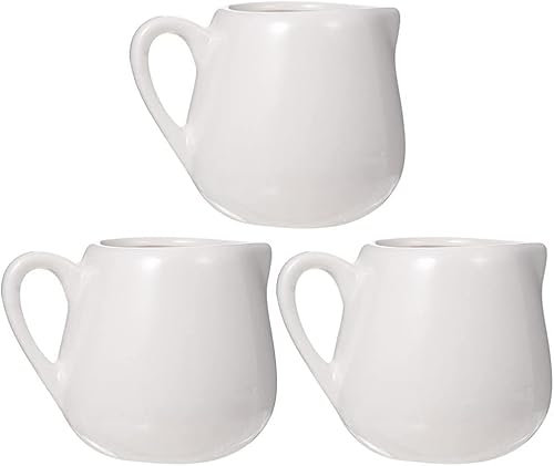 WZYYCV Cuencos Salsas Jarra de cerámica para Crema, dispensador de Salsa, Mini Jarra para Servir Leche y café, jarras Decorativas para Salsa, 3 uds. Salsera térmica
