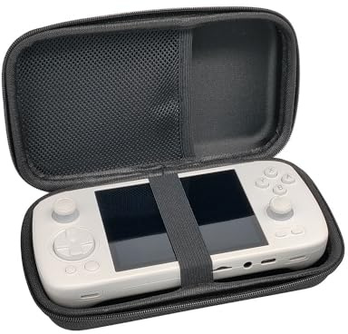 Carrying Bag for ANBERNIC RG406 H Handheld Game Console Shockproof Anti-Scratch Storage Bag Organizer Bag Hard Shell Protective Bag Handbag with Hand Rope