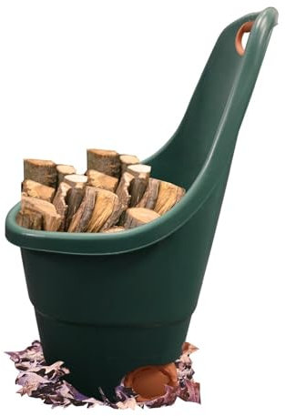 JARDIN202 - Carrito Multiusos de 68 litros Verde/Naranja Jardín. Recolección y Transporte | 68 litros -