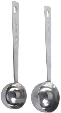 Esslöffel mit langem Griff, 304 Edelstahl, Messutensilien, geeignet für die Messung beim Kochen, 2 Stück