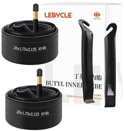 2 Stück, 20, 26, 27,5, 29, 4,4-5,4 cm, 700C 18-25C, Schrader- und Presta-Ventil, 48, für MTB Rennrad