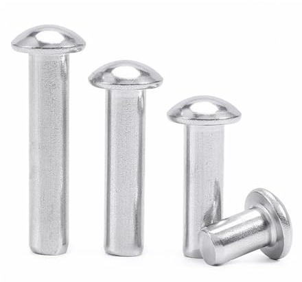 Remache de cabeza redonda GB867 de acero inoxidable 304, M2, M2.5, M3, M4, M5, M6, M8, remache sólido autotaponable.(M5-10pcs,30mm)